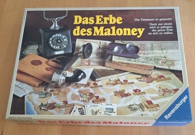 Ravensburger - Brettspiel - Das Erbe des Maloney - 1988 - 100% Vollständig