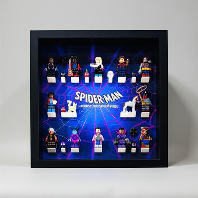 Display Rahmen für Lego  Spiderman Across The Spider Vers 71050 Minifiguren 27cm