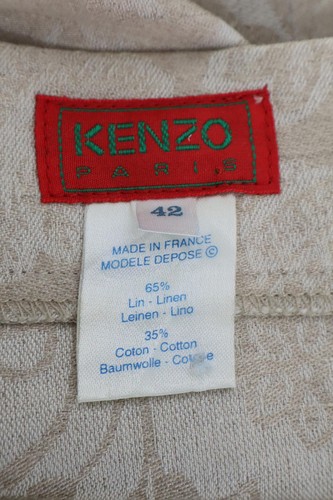 KENZO Bleistiftrock Beige Floral Gr. 42 Midirock Damen - Bild 3 von 3