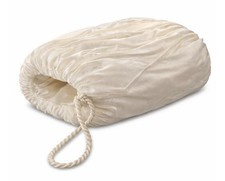 Vintage Ivory Satin Muff Hand Warmer Bridal Winter Formal 12x8