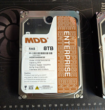 MDD Enterprise 8TB 3.5" SAS HDD 12Gb/s 7200RPM 256MB -  MDD Warranty 5 year.  