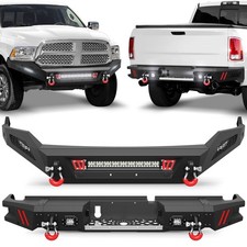For 2013-2018 Dodge Ram 1500 Frontrear Bumper Wwinch Plate Lights D-rings