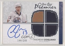 2007 O-Pee-Chee Premier Quad Rookie Memorabilia /299 Andrew Cogliano Auto 03h9