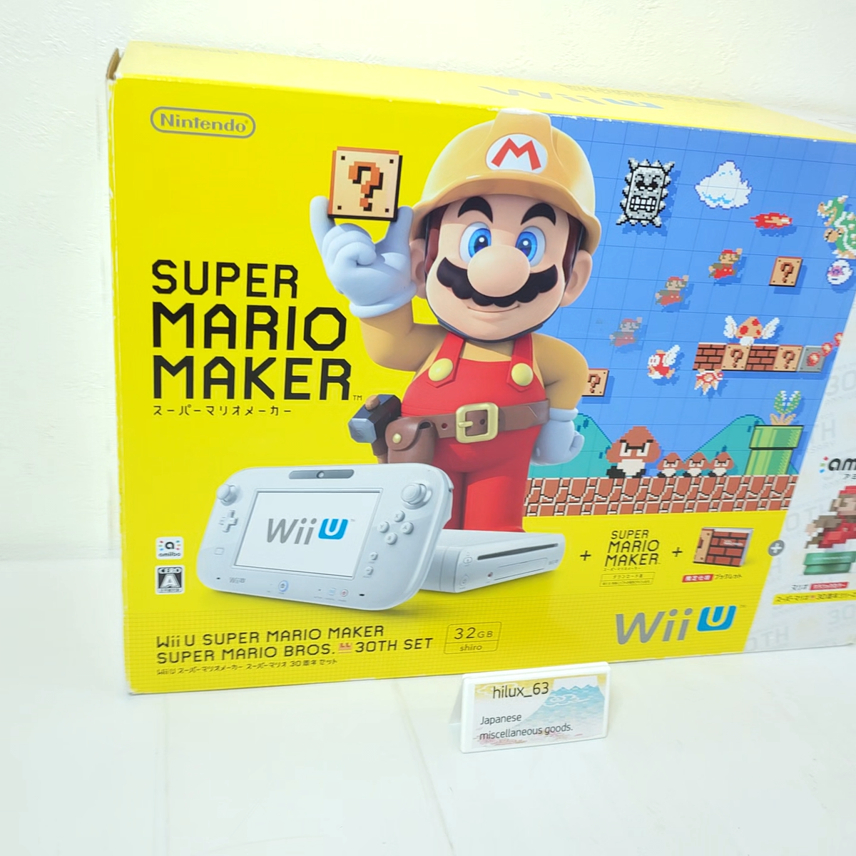 Nintendo Wii U Super Mario Maker the 30th Anniversary Set From