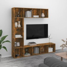 Libreria/Mobile Porta TV Set da 3 pz Scaffali Parete Colori Diversi vidaXL