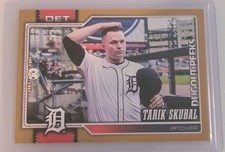 2026 Topps Series 1 Dugout Peeks Tariq Skubal Gold /50 BOOKEND 50/50!!! Tigers