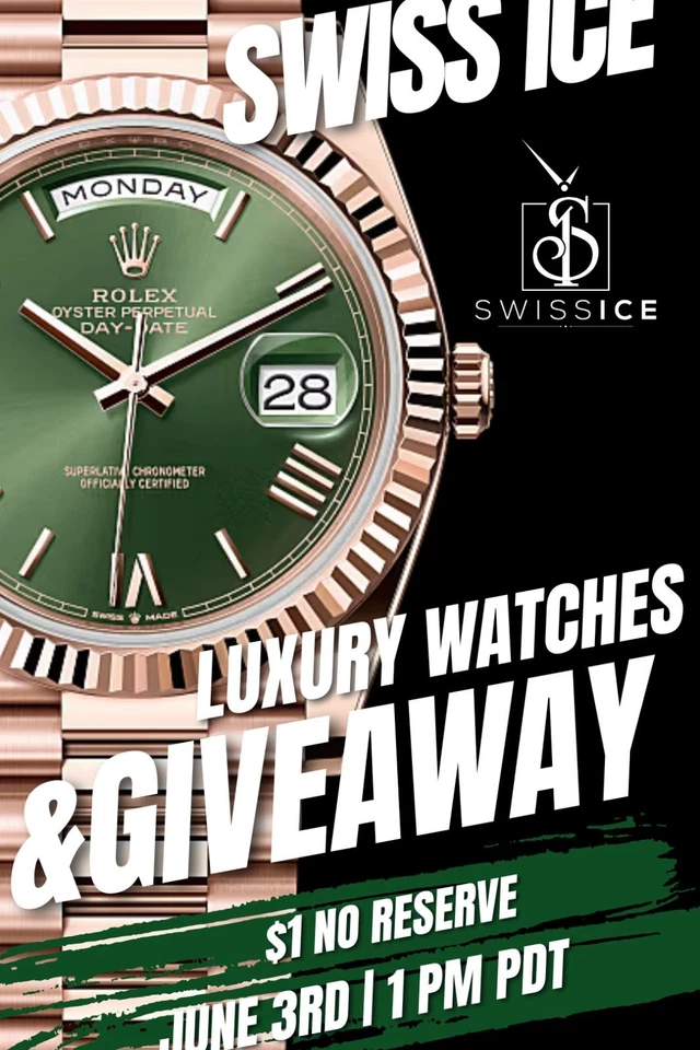 Join Now‼️ 💸 $1 LIVE WATCH AUCTION! 🔥 Rolex, Omega, Breitling NO RESERVE