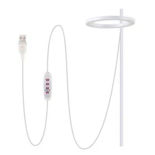 LED Grow Light Plant Growing Dimmable Indoor Plants Halo Ring Lamp