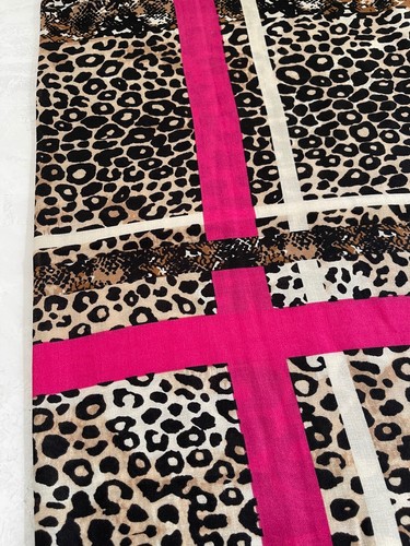 Ladies Leopard Print Scarf Animal Scarf Large Long Wrap Shawl Fashion Cotton Big - Picture 402 of 557