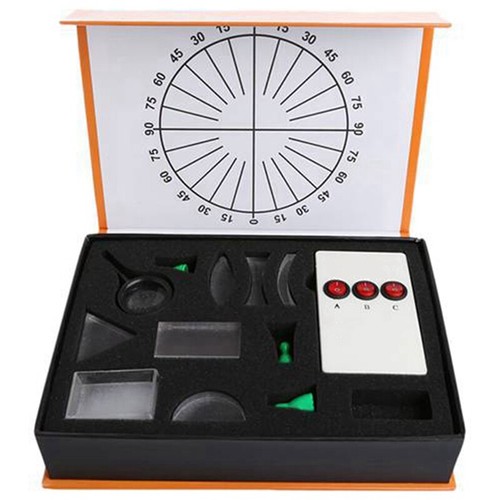 Kit Lentilles Optiques Pour Expériences Physique - 10 Pièces Avec Formes Variées Pour Enseignement