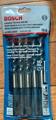 Bosh Blue Graphite Industrial Hammer Drill Bit 5/8-In X 6-In HCBG-2005, x 5 pcs