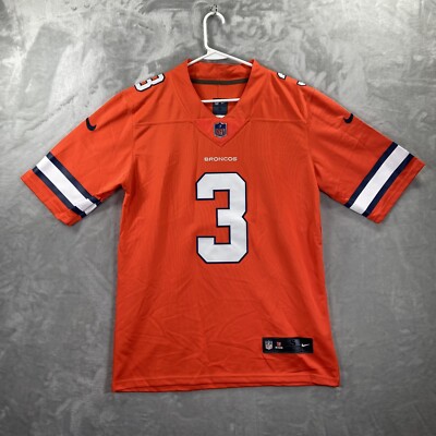 Nike NFL Russell Wilson Denver Broncos Jersey men's Small #3 On Field Football