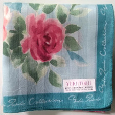 USED HANDKERCHIEF VINTAGE BANDANA PATTERN COTTON 19" POCKET SQUARE HANKY