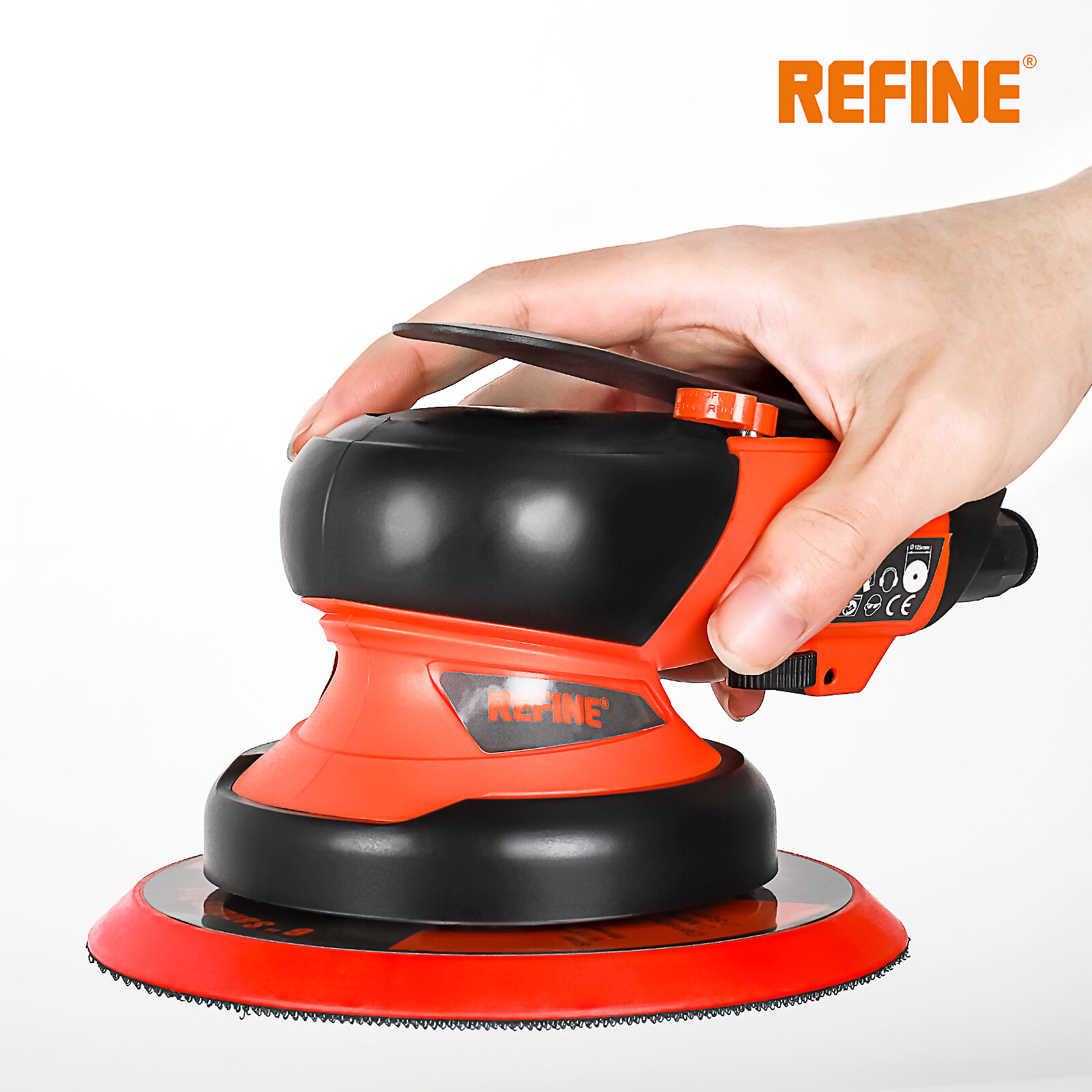 REFINE 6" Air Random Orbital Sander Car Polisher DA Sander w/ 10 Pcs