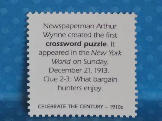 The World's First Crossword