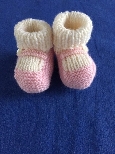 Scarpine neonato ai ferri in pura lana vergine realizzate a mano | eBay