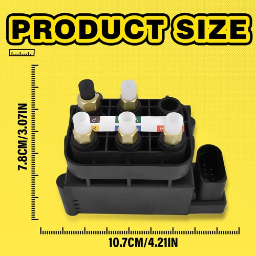 For Mercedes C/ E Class W205 W213 13-20 Air Suspension Compressor w/Valve Block - Picture 8 of 12
