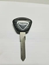 TRIUMPH MOTORCYCLE KEY BLANK T100 BONNEVILLE FITS 2001 TO 2016 BLACK  NO M/CHIP 