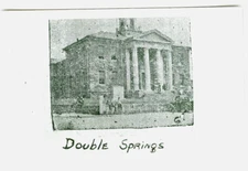 Double Springs AL Winston County Court House RPPC