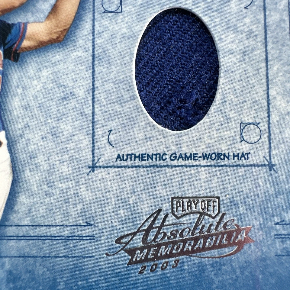 2003 Playoff Absolute Tools of the Trade Josh Phelps #TT-85 sombrero usado en juegos/125 Foto 2 de 4