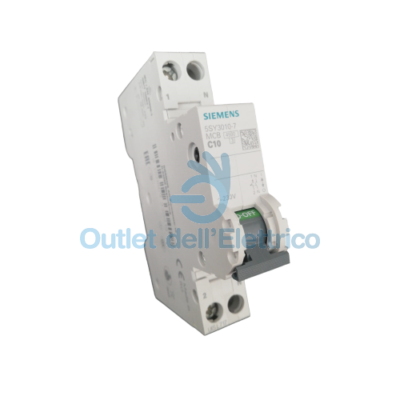 Differenziale Magnetotermico Slim 1P+N C10 - Interruttore Modulare Protezione Circuito