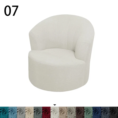 Drehstuhlbezug Stuhl Sofa Bezug rund für Wohnzimmer Schlafzimmer Büro - Bild 31 von 38