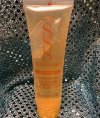 Lot of 4, Avon Skin So Soft Soft Light & Lush Moisturizing Hand Gel, 1.7oz NOS