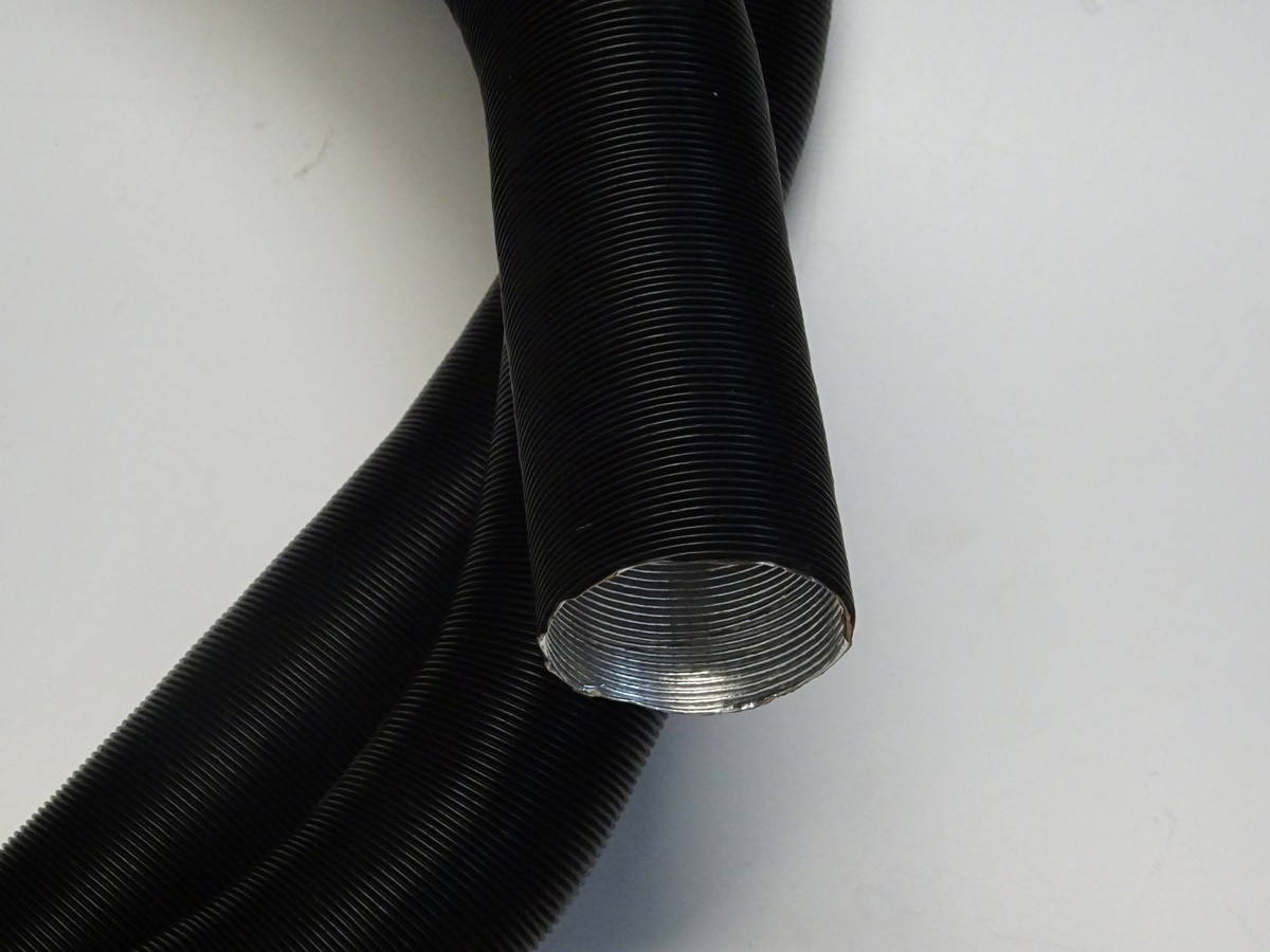 VekAuto Autoheizungsrohr 90mm ID 200cm - Aluminium Warmluftschlauch