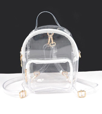 BNWT Brand New Transparent Small Stadium Backpack Convertible Stadium Bag