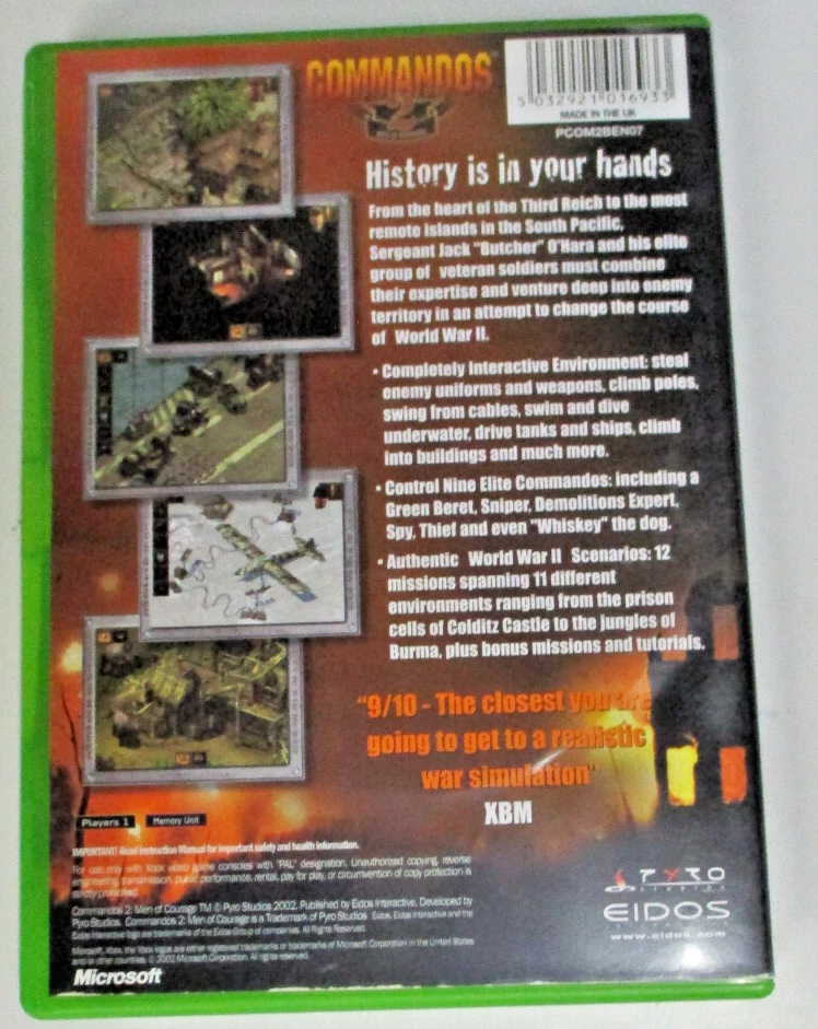 Commandos 2 Men Of Courage - Xbox - Complete - Image 3 of 3