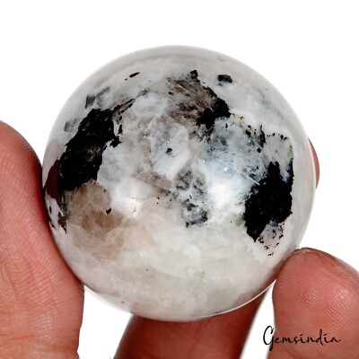 Mineral Gemstones Nyc 460Ct Natural Untreated White W Black Spots