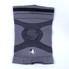 Medium Gray Comfort Cutec Copper Fiber Light Support Knee Sleeve Compression 