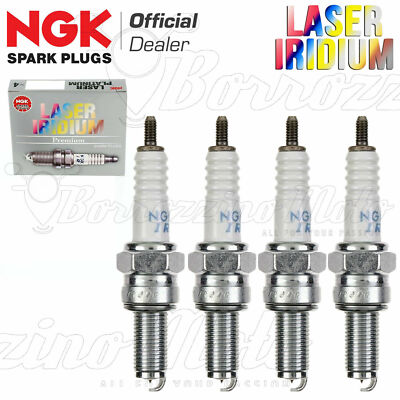 Kit 4 Candles Ngk Laser Iridium Cr9Eia-9 For Suzuki Gsx R Hayabusa 1340 2008-14