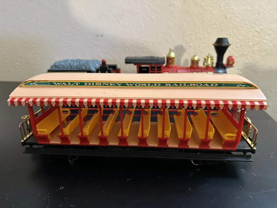 Walt Disney World Railroad Passenger Car 1986 New Bright Train Locomotive Tender - Image 4 of 4