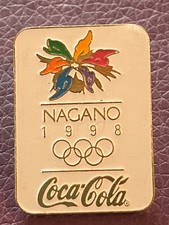 NAGANO 1998 - WHITE COCA COLA OLYMPIC SPONSOR PIN