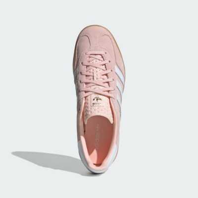 【adidas】GAZELLE INDOOR SHOES スエード Sandy Pink ロゴ Adidas Originals GAZELLE INDOOR W Sandy Pink/ White IH5484