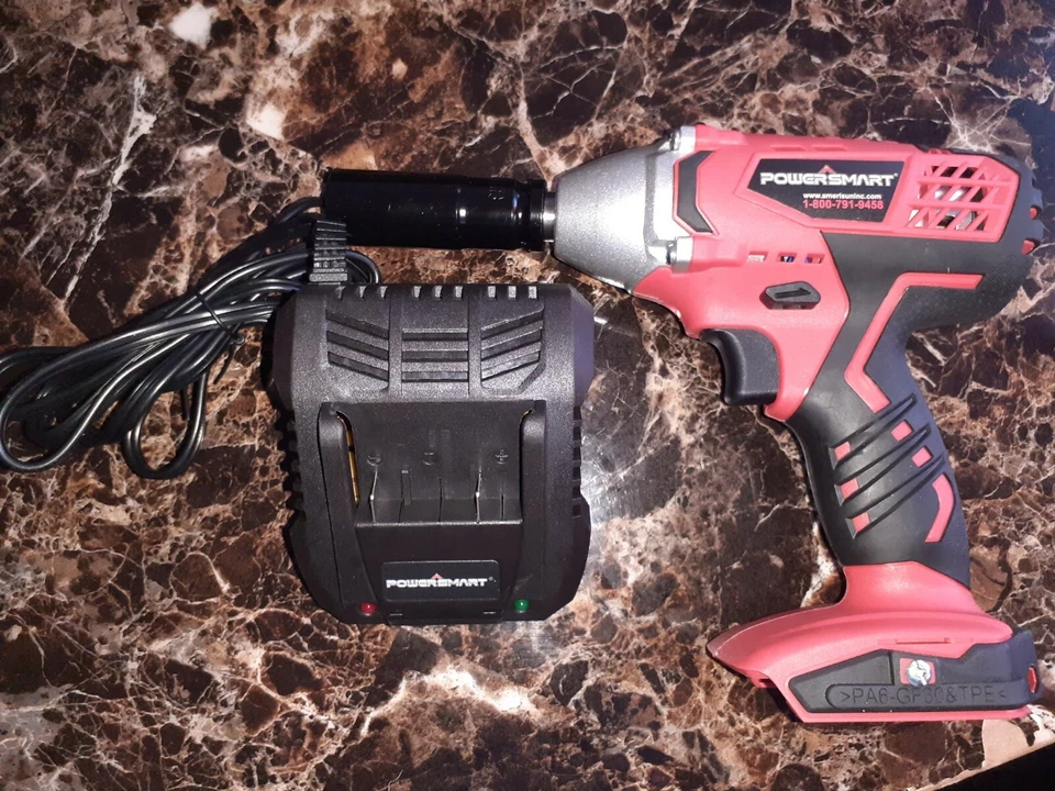 Chave de impacto PowerSmart 20V chave de impacto sem fio 1/2" driver de impacto Max To... - Imagem 2 de 4