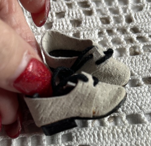 Gene Puppenschuhe Echtleder BAIGE flach SADLE passt: Tyler/Alex/Violett/Madra