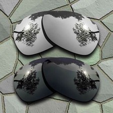 US Silver Grey Black Lenses Replacement For-Oakley Feedback Polarized