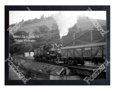 Historic Klickitat Log & Lumber Co. - Klickitat, Washington Train Postcard 2