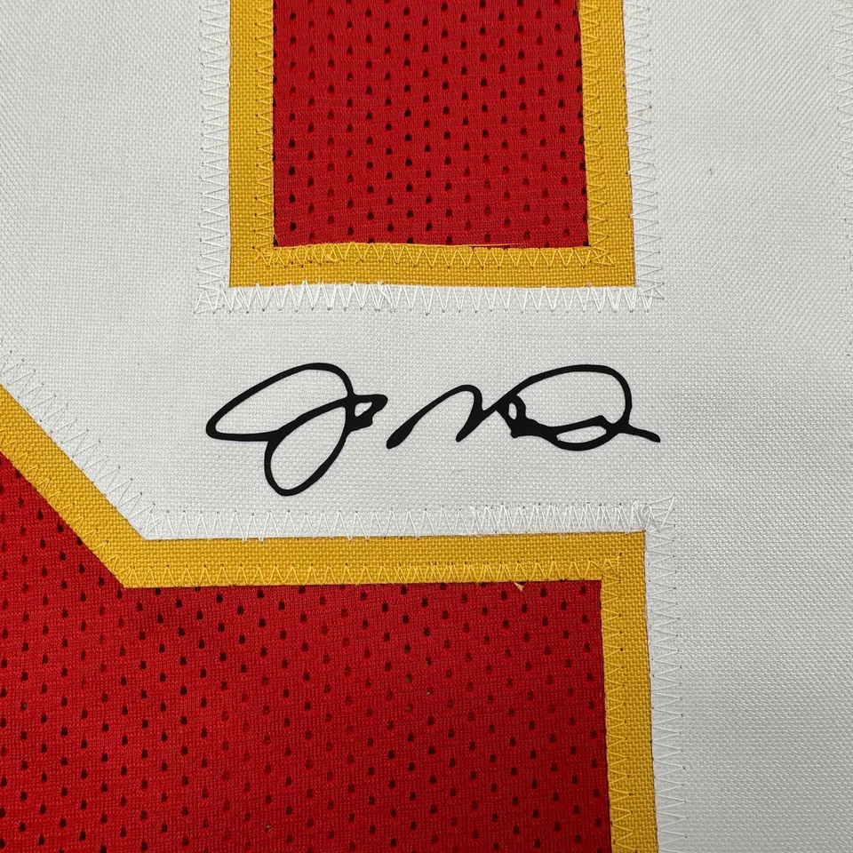 Camiseta deportiva facsímil autografiada Joe Montana Kansas City roja reimpresión talla XL para hombre Foto 2 de 4