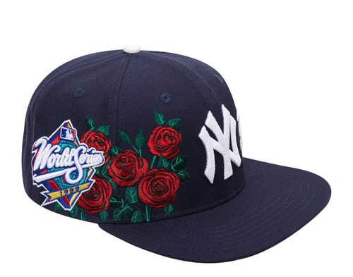 Yankees Roses Navy Snapback Hat 