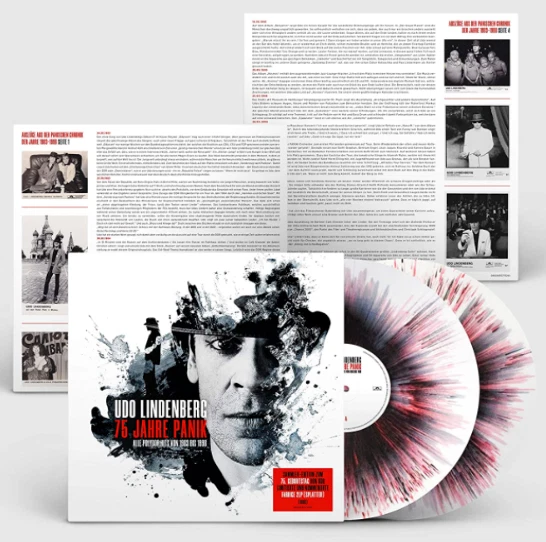 Udo Lindenberg - 75 Jahre Panik  Weiss Rot Schwarz Splatter 2 Vinyl LP 2000 WW  - Bild 2 von 2