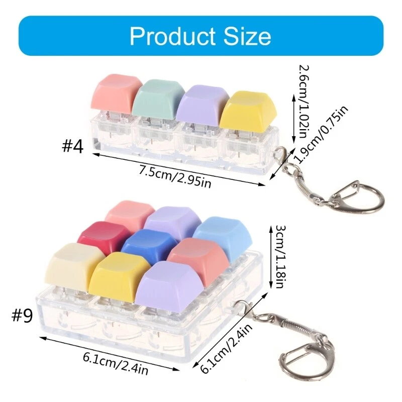 Mechanical Keyboard Tester Ergonomic Keyboard Switches Selection Tool Keychain