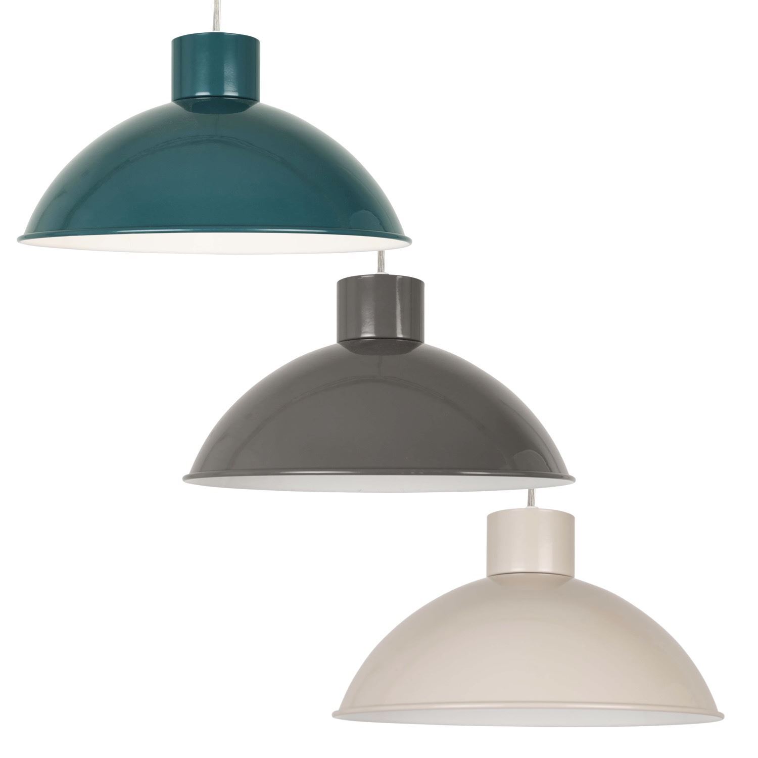 Modern Metal Dome Retro Kitchen Dining Easy Fit Pendant Shade Ceiling