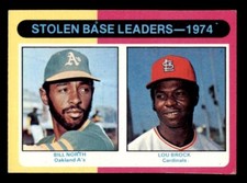 1975 Topps Baseball #309 Stolen Base Leaders Brock VG/EX *d2