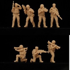3D printed 1/72 Modern French Soldier 7 group unpainted model