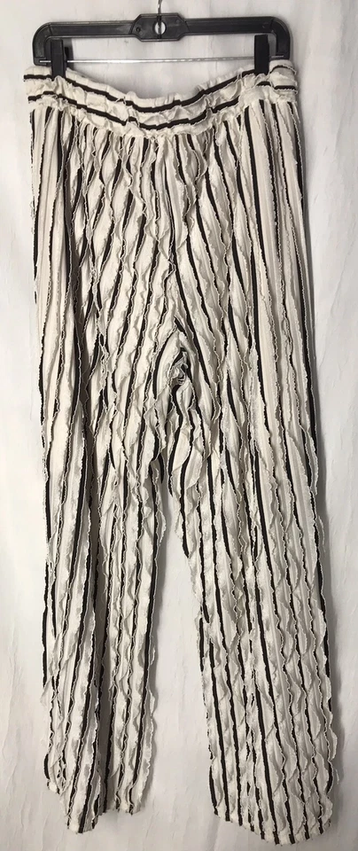New Direction Large Frilly Pant leg Pull On Elastic Waist Side Layered Ruffles - Image 3 of 4