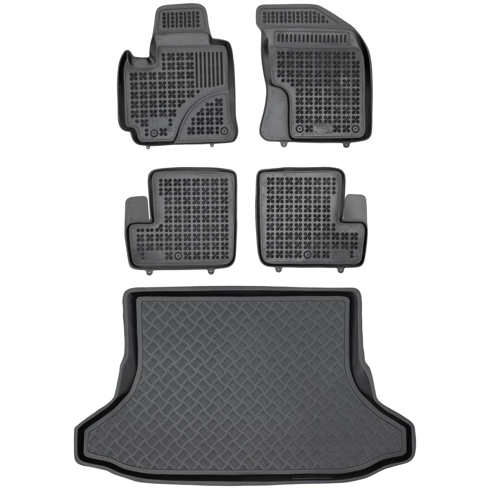 Tapis de coffre PE anti-salissure et tapis de sol pour Toyota RAV4 II contre la boue