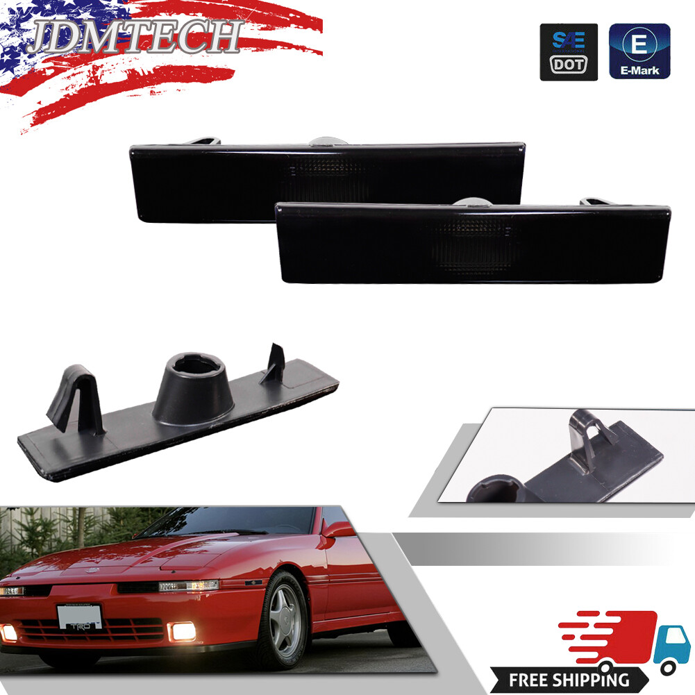 Fit 1987-92 Toyota Supra & 86-89 Celica Front Bumper Side Marker